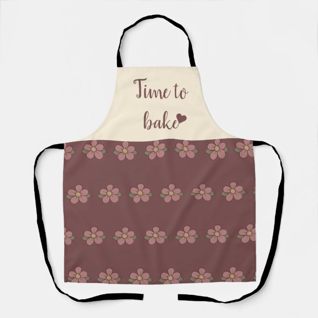 Cute elegant modern pattern apron (Front)