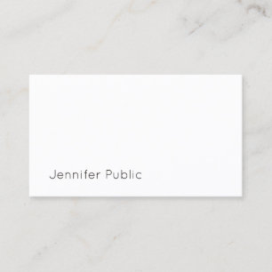 Cute Elegant Modern Smart Design Graceful Plain Business Card