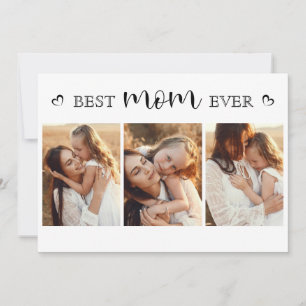 Cute Elegant Photo Collage Mother's Day Card