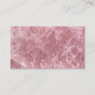 Cute Elegant Trendy Baby Pink Rose Quartz Crystal Business Card