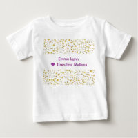 Cute Elegant Trendy Gold Stars Name Love Grandma