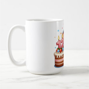 Cute Elephant 12th Birthday Coffee Mug