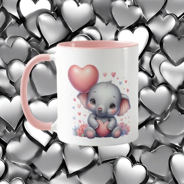 Cute elephant add message Mug (Creator Uploaded)