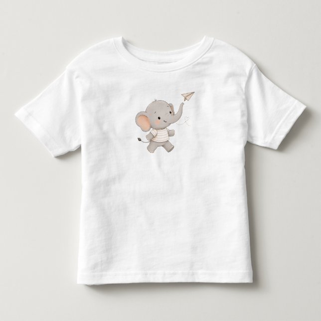 Cute Elephant Adventure Tee (Front)