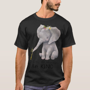 Cute Elephant and Duck Motivational Kindness  T-Shirt