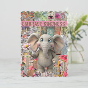 Cute Elephant and Mouse Greeting Card
