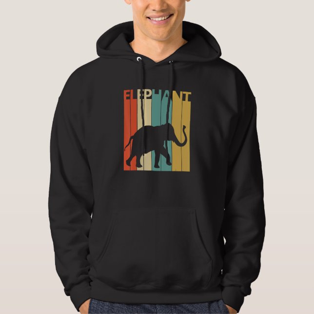 Cute Elephant Animal Hoodie (Front)