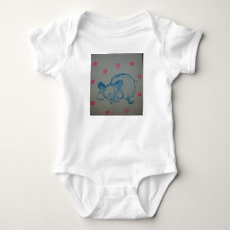 Cute Elephant Baby Bodysuit