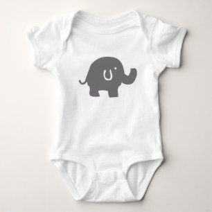 Cute Elephant Baby Bodysuit