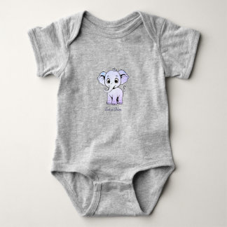 Cute Elephant Baby Bodysuit