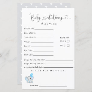 Cute Elephant Baby Shower Predictions Advice