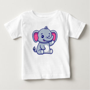 Cute Elephant Baby T-Shirt