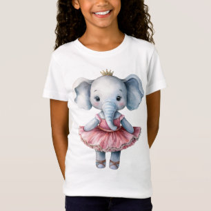 Cute elephant ballerina dancing ballet T-Shirt