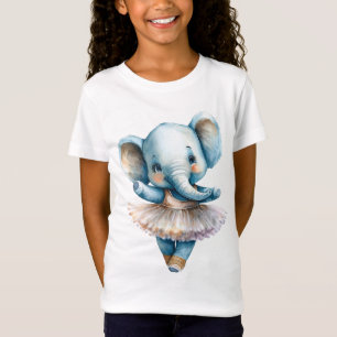 Cute elephant ballerina dancing ballet T-Shirt