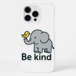 Cute elephant & bird sticker iPhone 16 pro max case
