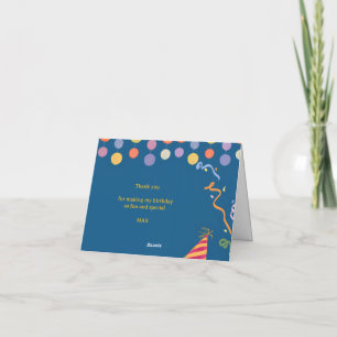 Cute Elephant Birthday Thank You Card