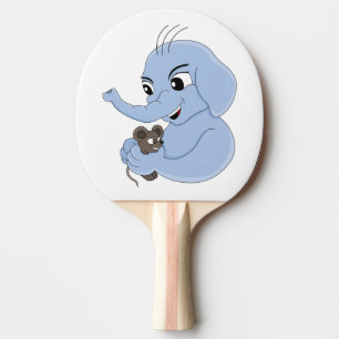 Cute elephant boy cartoon ping pong paddle