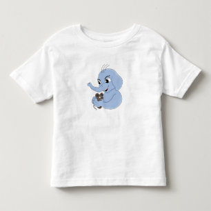 Cute elephant boy cartoon toddler t-shirt