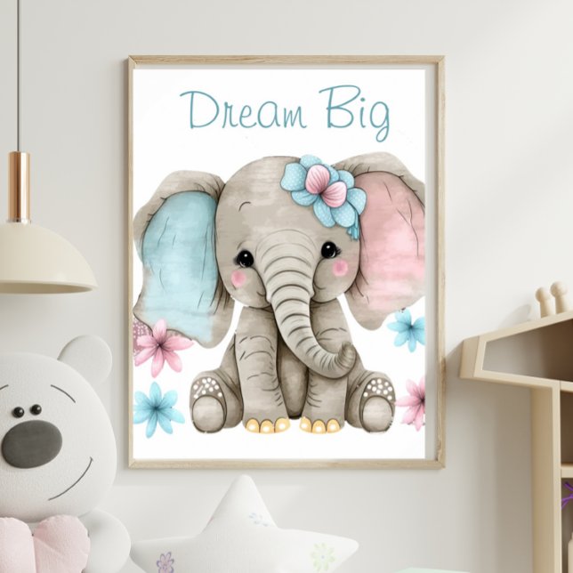 Cute Elephant Boy Girl Animal Print (Creator Uploaded)