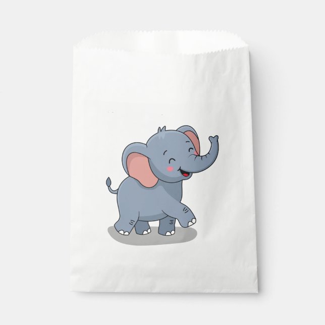 Cute Elephant Carrying Gift Favour Bags (Front)