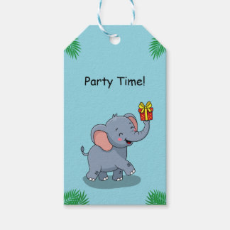 Cute Elephant Carrying Gift Tags