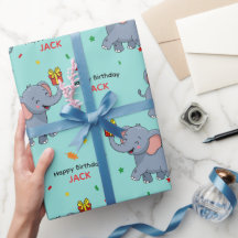 Cute Elephant Carrying Gift