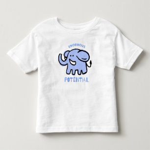 Cute Elephant Cartoon Toddler T-Shirt