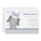 Cute Elephant Chevron Navy Blue Baby Shower