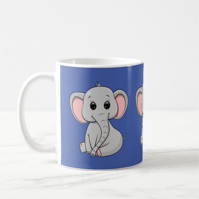 Cute Elephant Coffee Mug (Left)