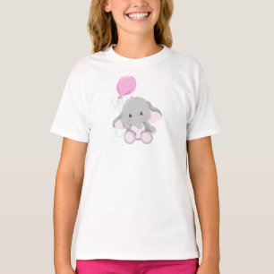 Cute Elephant, Elephant With Balloon T-Shirt