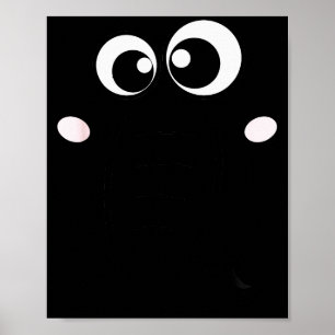 Cute Elephant Face Cartoon Style Easy Halloween Co Poster