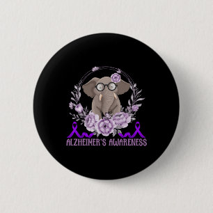 Cute Elephant Family Support Heimerheimer 6 Cm Round Badge