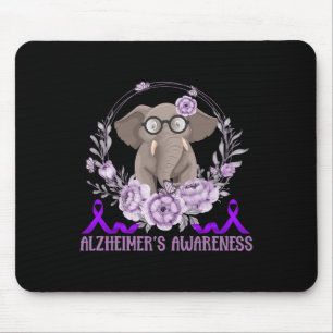 Cute Elephant Family Support Heimerheimer  Mouse Mat