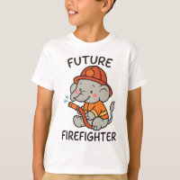 Cute Elephant Future Firefighter Kids fun
