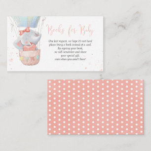 Cute Elephant Girl Books for Baby Card