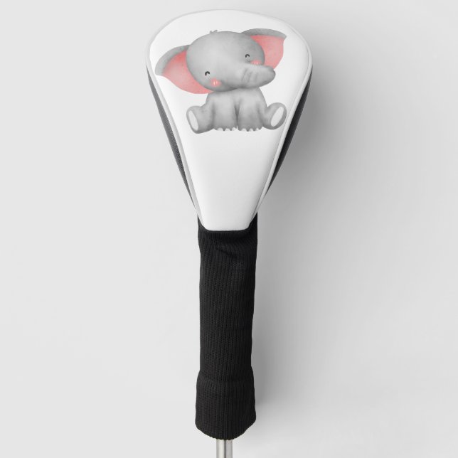 Cute elephant golf head cover (Front)