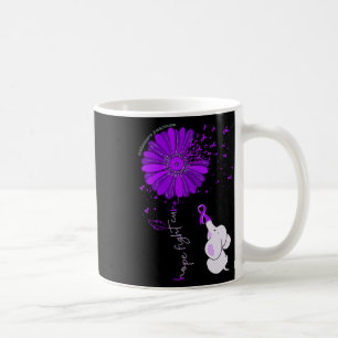 Cute Elephant Hope Fight Cure Sunflower Heimerheim Coffee Mug