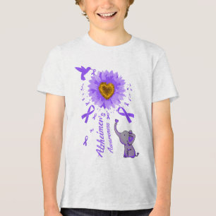 Cute Elephant I Will Remember For You Sunflower He Tri-Blend Shirt
