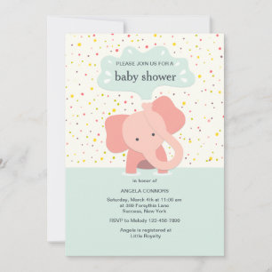 Cute Elephant Invitation