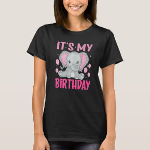 Cute Elephant It's My Birthday T-Shirt