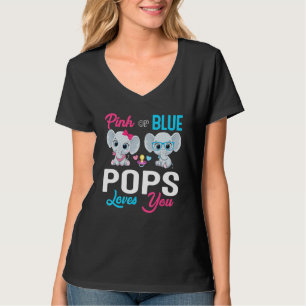 Cute Elephant Keeper Of The Gender Pops Loves You T-Shirt