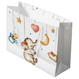 Cute Elephant Large Gift Bag