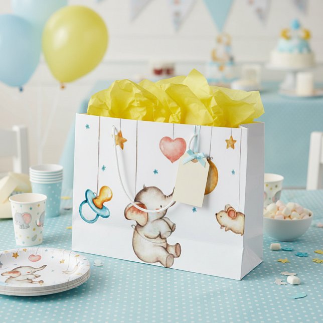 Cute Elephant Large Gift Bag (Creator Uploaded)