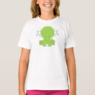 Cute Elephant, Little Elephant, Green Elephant T-Shirt