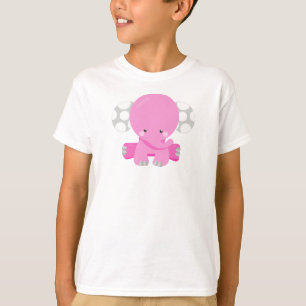 Cute Elephant, Little Elephant, Pink Elephant T-Shirt