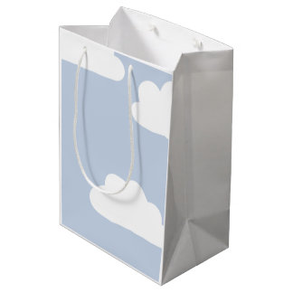 Cute Elephant Moon & Stars Baby Shower Medium Gift Bag