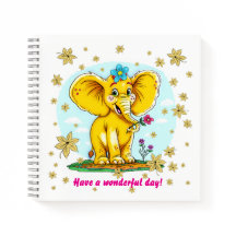 Cute Elephant Notebook