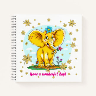 Cute Elephant Notebook