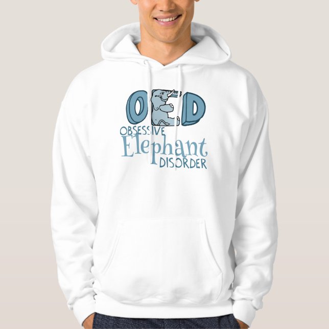 Cute Elephant Obsessed Hoodie (Front)