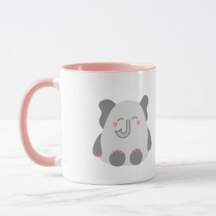 Cute elephant personalised mug